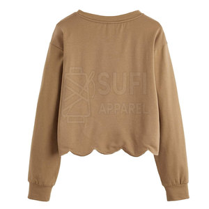 Sweat-shirt pour femme en tissu polaire 100% coton imprimé chaud, confortable et décontracté, pour un usage quotidien en hiver - Product Image 2