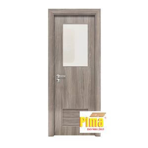 Puerta Interior de PVC Impermeable, Resistente al Fuego, Compuesta de WPC, con Diseño Moderno para Hoteles y Proyectos Comerciales - Product Image 1