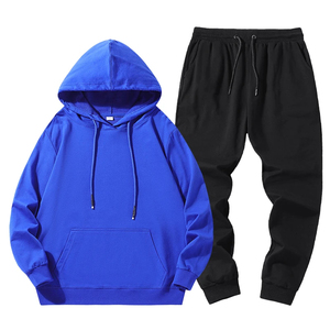 Logo personnalisé Hommes Survêtement Décontracté Écologique 100% Coton Joggers Ensemble 2 Pièces Vêtements pour Hommes - Product Image 4