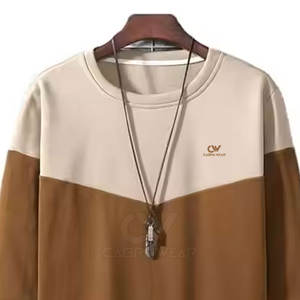 Nouveau design OEM Sweatshirts d'hiver pour hommes-Tenue décontractée Coton teint uni Couleurs personnalisables et logo de haute qualité - Product Image 2