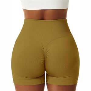 Pantalones cortos de Yoga de gimnasio transpirables de mujer personalizados con bolsillo Streetwear estilo entrenamiento pantalones cortos para correr - Product Image 2