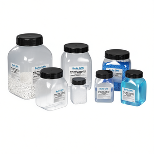 Burkle GmbH Wide Neck <b>Square</b> PVC Laboratory Bottles for Food and Chemical Liquids - Product Image 2