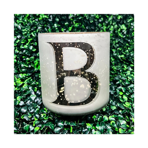 Verre d'alphabet de mercure personnalisé à prix raisonnable pour bougies doux avec verre de bougie en feuille d'or - Product Image 6