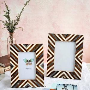 กรอบรูปไม้ฝังกระดูกพร้อม MDF สำหรับใส่กรอบรูปงานหัตถกรรมจากธรรมชาติ - Product Image 5