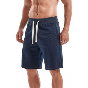 cotton <b>fleece</b> <b>shorts</b> <b>men</b> soft elastic waist casual lounge gym training relaxed summer apparel - Product Image 1