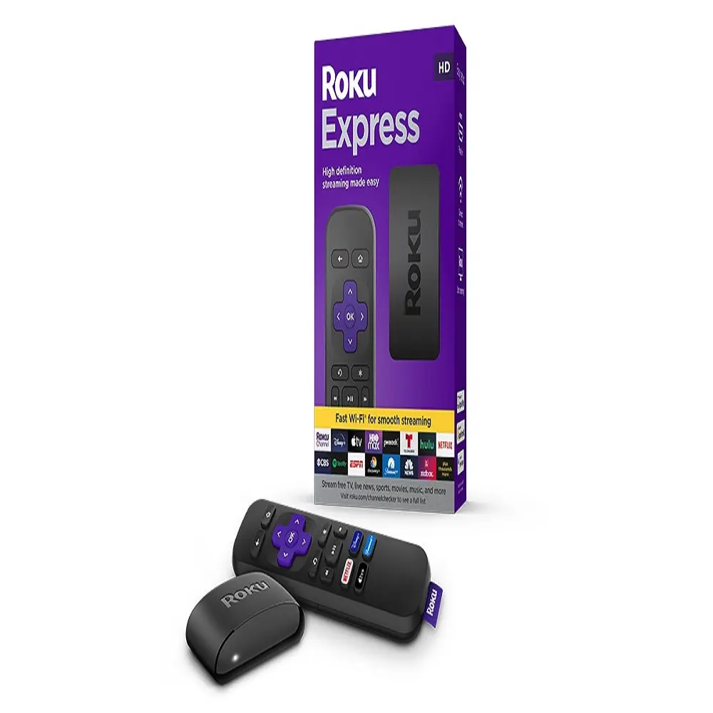 Roku Express HD Roku streaming thiết bị với đơn giản từ xa miễn phí và truyền hình trực tiếp