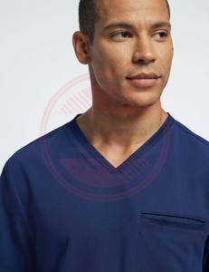 Haute qualité médecins col en v soins infirmiers gommages ensembles uniformes gommages médicaux en gros hommes uniforme d'hôpital chemises et pantalons - Product Image 4
