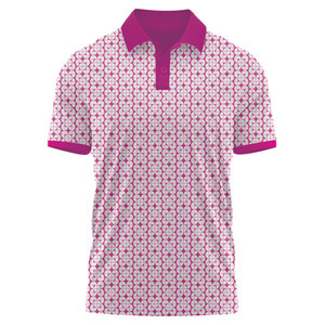 Camiseta de Golf de Poliéster Jersey Sólido Antiarrugas al por Mayor para Hombre con Logotipo Personalizado por Transferencia Térmica - Product Image 1