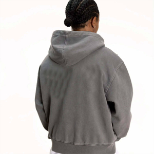Service OEM Sweats à capuche zippés lavés à la mode personnalisés de haute qualité et durables, parfaits pour un usage quotidien Sweats à capuche en strass personnalisés - Product Image 3
