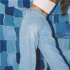 กางเกงยีนส์ผู้หญิงทรงตรง ขาตรง ผ้าฝ้าย 100% ระบายอากาศได้ดี เป็นมิตรกับสิ่งแวดล้อม คุณภาพพรีเมียม สวมใส่สบาย เหมาะสำหรับฤดูหนาว - Product Image 5