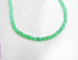 Perles de chrysoprase facettées | Perles de chrysoprase facettées naturelles pour la fabrication de bijoux fins, pierres précieuses - Product Image 3