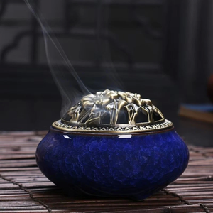 Colorful Brass Incense <b>Bakhoor</b> <b>Burner</b> and Holder with Customized Color and Size for Religious and Festive Use Aroma Therapy - Product Image 3