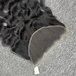 Meilleure vente VQ cheveux Laura 13x6 Frontal HD dentelle Machine Double trame vague naturelle 100% haute qualité vietnamien cheveux humains tout - Product Image 5