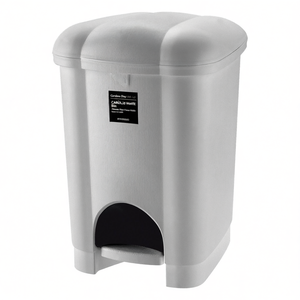 Waste bin (16Lt) pedal lid CAROLINA Grey 810153510D - Product Image 2