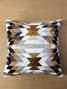 New Handmade <b>Sofa</b> Pillow Vintage Genuine Cowhide Cushion <b>Covers</b> 19" Handmade Art Home Cases Decorative Embroidery Cushion Arts - Product Image 3