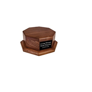 Urna de cremación de madera para suministros funerarios, urnas para cenizas de adultos, urnas para mascotas para ahorrar memoria con tapa, hecha en la india - Product Image 2