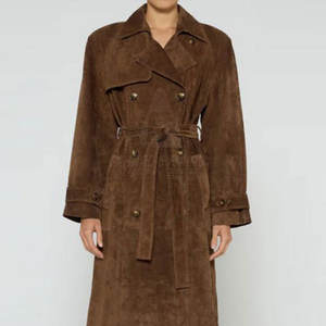 Abrigo de Cuero de Gamuza para Mujer, Cortavientos, Transpirable, Ligero y Suave para Uso Diario Informal y Urbano - Product Image 2