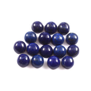 6X6MM AAA ++ naturel Lapis Lazuli rond Cabochon bleu calibré en vrac pierres précieuses fabrication de bijoux en gros Lot - Product Image 1
