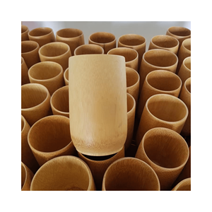 Taza de agua de bambú natural y orgánico de alta calidad del fabricante con logotipo láser hecho en Vietnam - Product Image 4