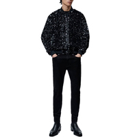 Vestes pour hommes en toile à paillettes, coupe-vent et respirantes, avec logo sur le devant, col en V, décontractées, de haute qualité, pour l'hiver, best-seller, vente chaude