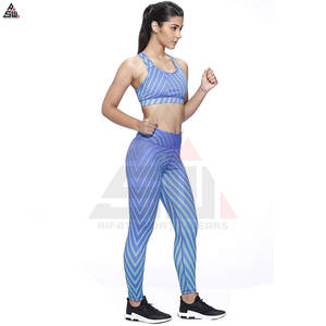 Ensemble de sport 2 pièces pour femme grande taille, uni, taille haute, en spandex/polyester, respirant, léger, séchage rapide, soutien-gorge de sport et leggings - Product Image 6