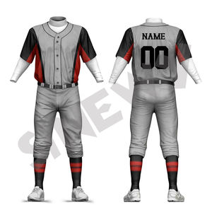 Pack promotionnel : Maillot de baseball personnalisé par sublimation – Uniforme vierge personnalisable pour baseball et softball - Product Image 3