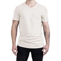 T-shirt unisexe à col en V, coupe classique décontractée, imprimé graphique estival, 100% coton, manches courtes, méthodes d'impression DTG/sérigraphie