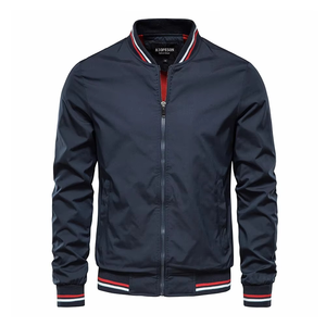 Chaqueta a prueba de viento personalizada para hombre, acolchado de poliéster bombardero de Otoño de seda, cremallera completa, Camuflaje, Primavera - Product Image 3