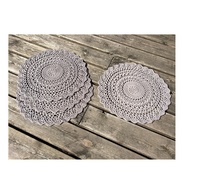 Tapis de table rond en argent tressé de qualité la plus vendue bon napperon d'isolation thermique pour la décoration intérieure