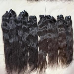 Cheveux vierges indiens de haute qualité, non traités, naturels, Remy, en mèches, double trame, doux, sains, approvisionnement direct, 100g - Product Image 5