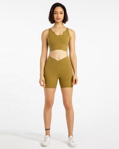 Soutien-gorge élastique pour femme, ensemble court de deux pièces, vente en gros, - Product Image 3