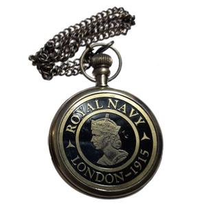 Antique Brass Pocket Watch Vintage <b>Table</b> <b>Clock</b> Office Decor Navy Antique Brass Style Fully Handcraft Design <b>Top</b> Standard Product - Product Image 3