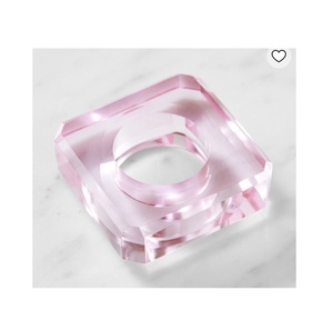Servilleteros de resina acrílica para decoración de mesa de hogar y Hotel, servilletero acrílico ecológico para uso de artículos de mesa de boda - Product Image 1