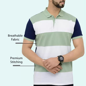 Polos à la mode pour hommes tenue décontractée meilleure vente coupe confortable polo uni pour hommes en vente en ligne OEM ODM entretenu - Product Image 5