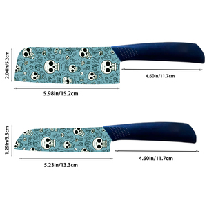 En stock Ensemble de couteaux de chef professionnels de qualité supérieure 9 pièces Lames en céramique de haute qualité Manche en plastique Durable Cadeau Noël 2026 - Product Image 2