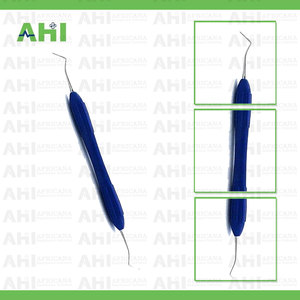 Kit d'instruments dentaires manuels en composite d'amalgame plastique, 10 pièces, avec spatules et scaler à manche en silicone, certifié CE Classe I - Product Image 3