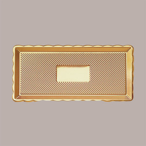 25pcs Medoro Gold Plateau rectangulaire en plastique rigide 15x30 Alcas pour le stockage - Product Image 2