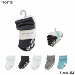 FS Factory Chaussettes en coton biologique pour enfants Chaussons de sol mignons en forme de dessin animé pour nouveau-né Chaussettes de marche antidérapantes pour enfants de 0 à 3 <span class=keywords><strong>mois</strong></span> - Product Image 5