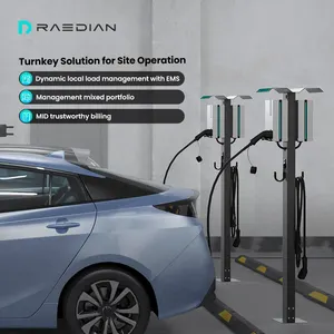 Semi Public EV Charger with RFID Card(Billing), 22kW OCPP EV Charging Stations Type2 For Business,MID Wallbox With CMS