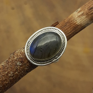 Labradorite naturelle 925 bijoux en argent Sterling faits à la main bagues en argent fin occasion de mariage diamant en vrac fabricant en gros - Product Image 1
