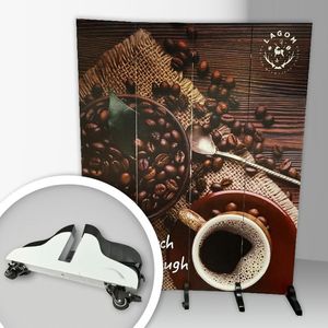 Rustic Printed Fabric Screen - Product Image 1