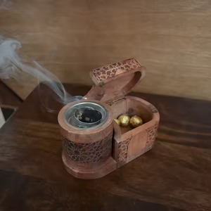 Juego de Incienso Religioso Ecológico de Sándalo con Bandeja y Quemador, Incienso Indio de Alta Calidad para Uso en el Hogar y Hoteles, Artesanía Crescent - Product Image 5