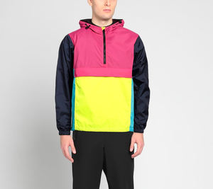 Chaqueta Deportiva Cortavientos de Nailon Arrugado de Alta Calidad, Impermeable, con Logotipo Bordado y Cremallera - Product Image 1