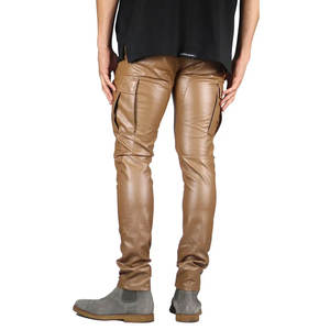 Dernier prix Meilleur marché de conception Fourniture en ligne Pantalon en cuir pour hommes Excellente qualité Pantalon en cuir avec logo personnalisé pour hommes - Product Image 6