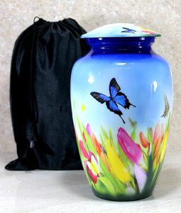 Memorial Container Jar <b>Pot</b> Cremation Urn Full Size Standard Butterfly Urns for <b>Ashes</b> Keepsake for <b>Ashes</b> Adult Female Custom Size - Product Image 3