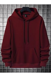 Sudadera con Capucha de Forro Polar Transpirable de Moda para Invierno, Cómoda, Unisex, Mezcla de Poliéster/Algodón, con Bolsillo, Diseño Bordado con Cuentas, Digital - Product Image 2