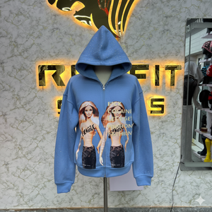 Diseño personalizado Corte perfecto Sudadera con cremallera más demandada Sólido 100% Algodón Transpirable Ecológico Unisex Sudaderas con capucha - Product Image 4