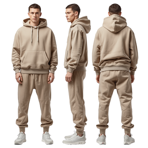 Conjunto Deportivo Premium de Alta Calidad en Oferta, Sudadera con Capucha y Pantalones Jogger de Felpa de Algodón, Fabricante OEM Personalizado - Product Image 4
