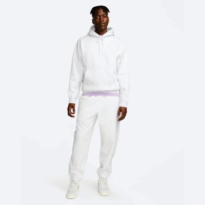 Pull à capuche surdimensionné 100% coton de qualité luxueuse pour hommes impression bouffante motif solide hiver Streetwear col à capuche - Product Image 1
