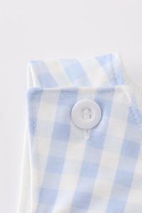 Mameluco azul marino Jonjon para bebé con bordado de personajes personalizados, atuendo infantil, ropa de algodón para bebé hecha a mano por el fabricante - Product Image 6